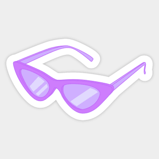 Light purple sunglasses Sticker